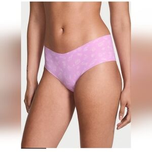 Victoria's Secret No-Show Strappy Cheeky Panty Light Lilac Perfume Size L (New)